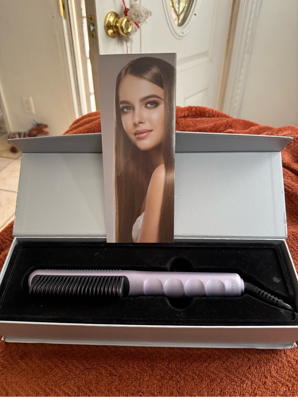 Soleil Lavender Styling Comb Heat Brush